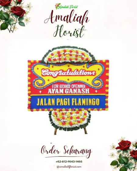Sewa Papan Bunga Campor